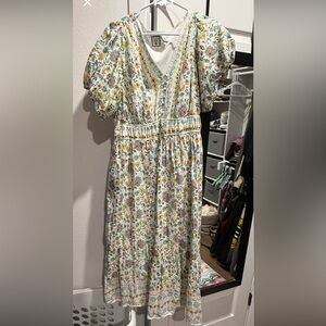 Floral Print Women's Dress